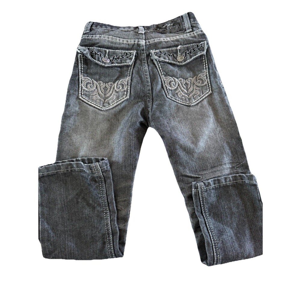 Vintage Y2K Boys Culture Revolution Street Wear Jeans Embellished Pockets SZ 7